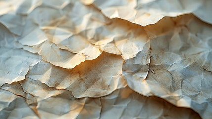 Crumpled Retro Paper Texture Overlay