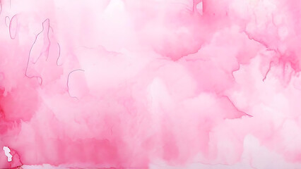 Fototapeta premium Pink Watercolor Abstract Background with Textured Pink Hue and Soft Watercolor Texture.