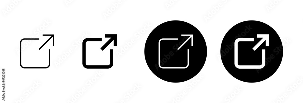 Aufkleber link icon vector isolated on white background. link vector icon. external link symbol vector icon. h