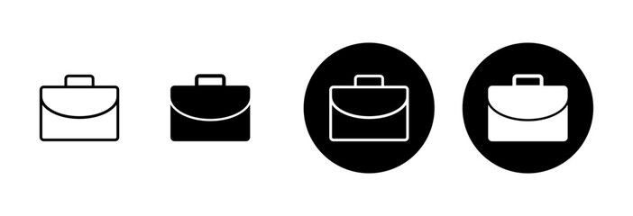 Briefcase icon vector isolated on white background. Briefcase vector icon