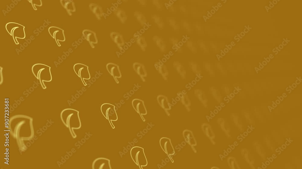 Wall mural Gold Background Animated footage Abstract element for motion graphic, on background seamless loop Animation on background