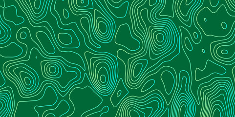 Abstract lines background. Contour maps. Vector illustration. green background from Ocean topographic. Geographic mountain relief. Business concept. Green movement. Poster for travel, business.