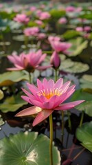 Lotus flower in Pond 