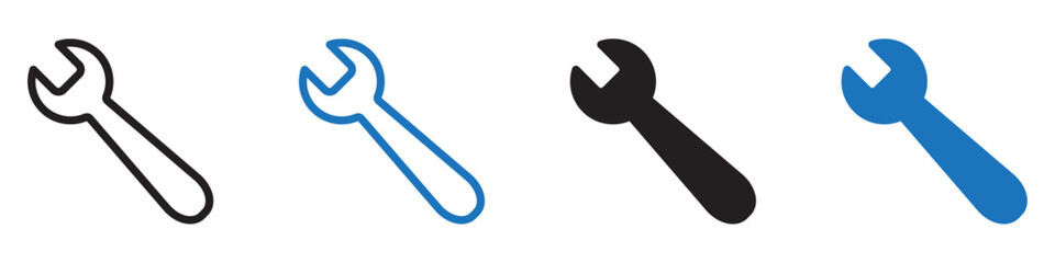 Wrench icon Group symbol or sign vector