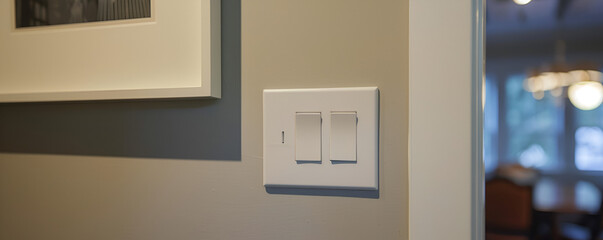 Modern Home Interior with Light Switch