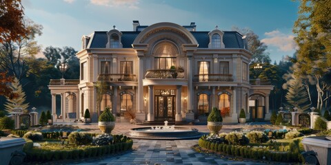 Fototapeta premium Magnificent French Chateau