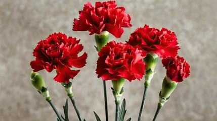 Red Carnation Flower 