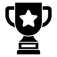 Isolated Trophy Glyph Icon