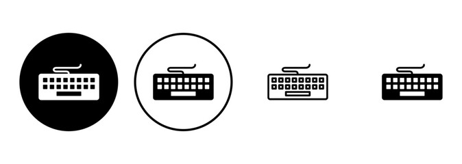 Keyboard icon set. keyboard vector symbol