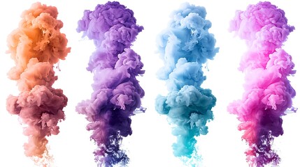 Fototapeta premium Smoke Bomb. Colorful Smoke Bomb Wallpaper. Smoke Effects Background.