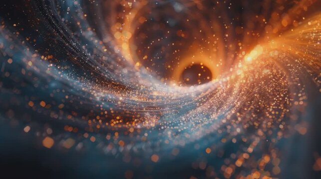 Exploring the Quantum Realm: A Dynamic Motion Video of Subatomic Particles