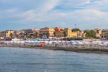 Lido di Ostia beach at early morning