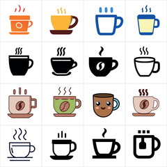 Fototapeta premium Coffee icon pack
