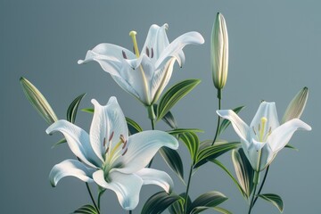 A vase filled with white flowers sits atop a table, perfect for home decor or event use