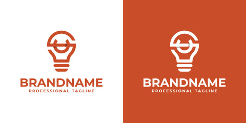 Letters SU Bulb Logo, Suitable for Smart Home Technology Companies © Prayoga