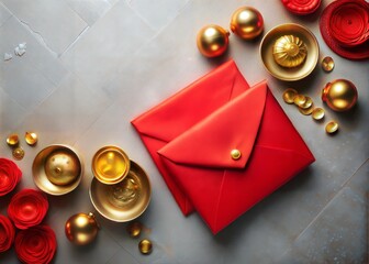 Traditional symbolism in Chinese New Year red envelopes is used to convey wishes for prosperity and good fortune