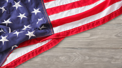 american flag on the table during labor day