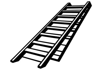 Ladder silhouette vector illustration, Ladder vector logo. ladder Flat icon  © Trendy CraftSVG 