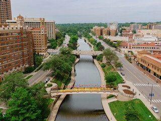 Brush creek in Country Club Plaza, Kansas City, Missouri, United States Of America.