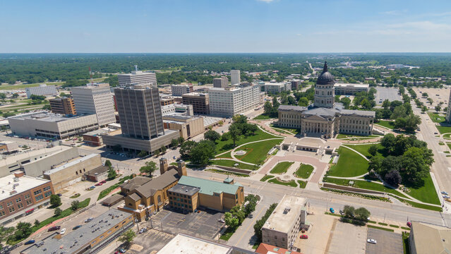 Kansas State Capitol, Topeka, Kansas, United States Of America.
