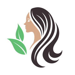 Beauty care logo vector art illustration.
