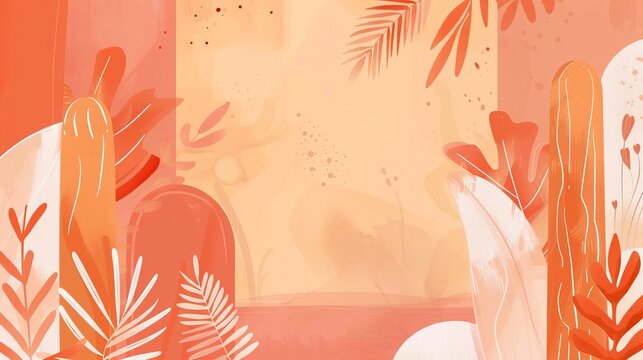 Flat design terracotta background