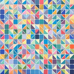 Flat mosaic background