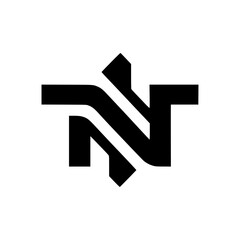 letter N abstract modern logo vector illustration template design