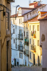 Alfama lighted by the morning sun