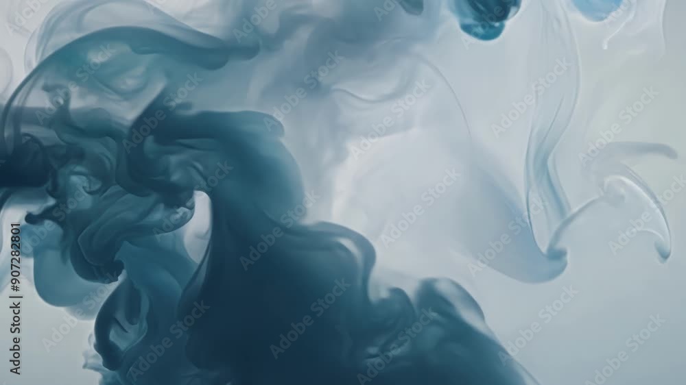 Poster soft blue wisps gracefully weave through the calm atmosphere, creating a serene and mesmerizing spec