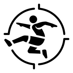 Focused Athlete Icon