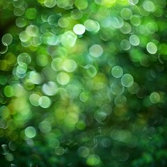 Fototapeta premium Green bokeh background from nature forest out of focus