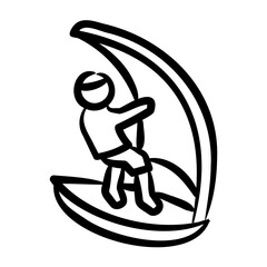 Windsurfing Icon