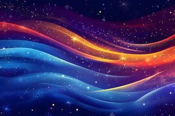 Obraz premium Shimmering Holiday Patterns in Abstract Christmas Background