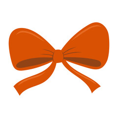 Red bow ribbon illustration