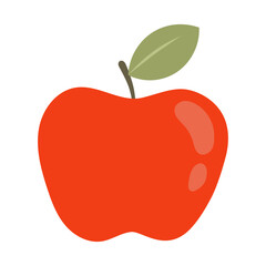 Red apple fruit illustration