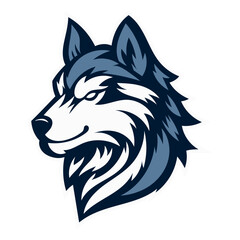 Wolf mascot logo