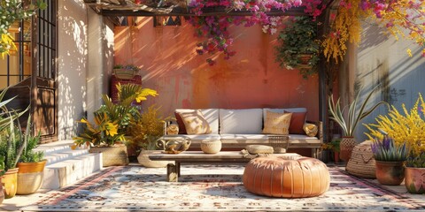 Cozy Patio Oasis with Moroccan Vibes