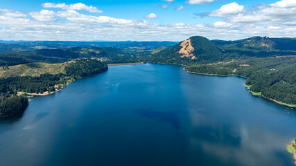 Naklejka premium Dorena Lake, Oregon