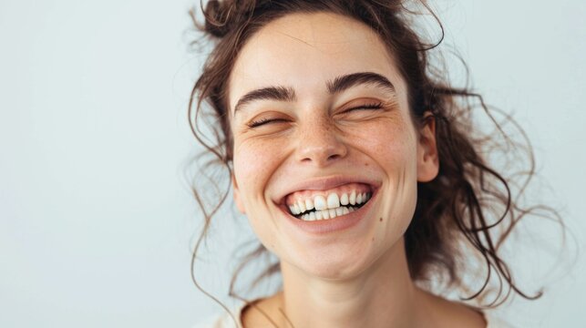A woman relaxing and smiling with her eyes closed, often used in spa or wellness related content