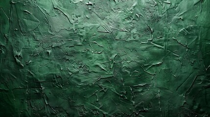Green textured paper or concrete wall wide banner background