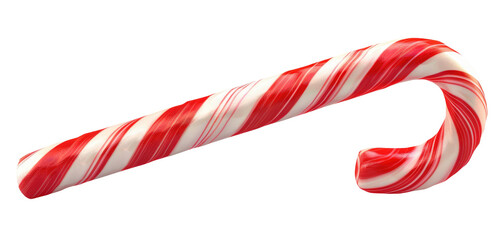 Candy cane isolated on transparent background