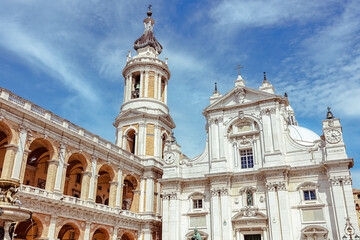 Pontifical Basilica of the Holy House of Loreto. Provinces of Ancona, Italy