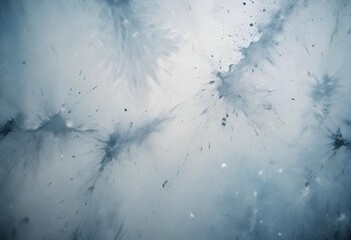 Bold dark grainy texture on a smooth white surface, accented by a light dust overlay, with scattered grain noise particles and a distinctive rusted white effect