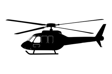 helicopter silhouette vector graphic, copter icon vector illustration  © Trendy CraftSVG 