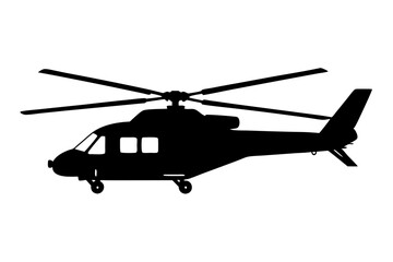 Fototapeta premium helicopter silhouette vector graphic, copter icon vector illustration 