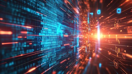 Fototapeta premium Digital Data Stream