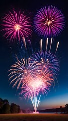 fireworks in the sky