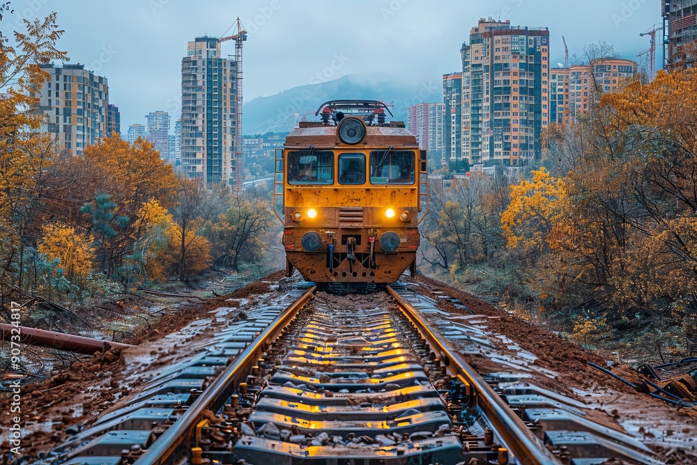 Aufkleber advanced railway infrastructure equipment for efficient installation using cutting edge technologies