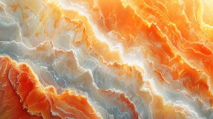 Vintage Marbled Texture on Orange Background